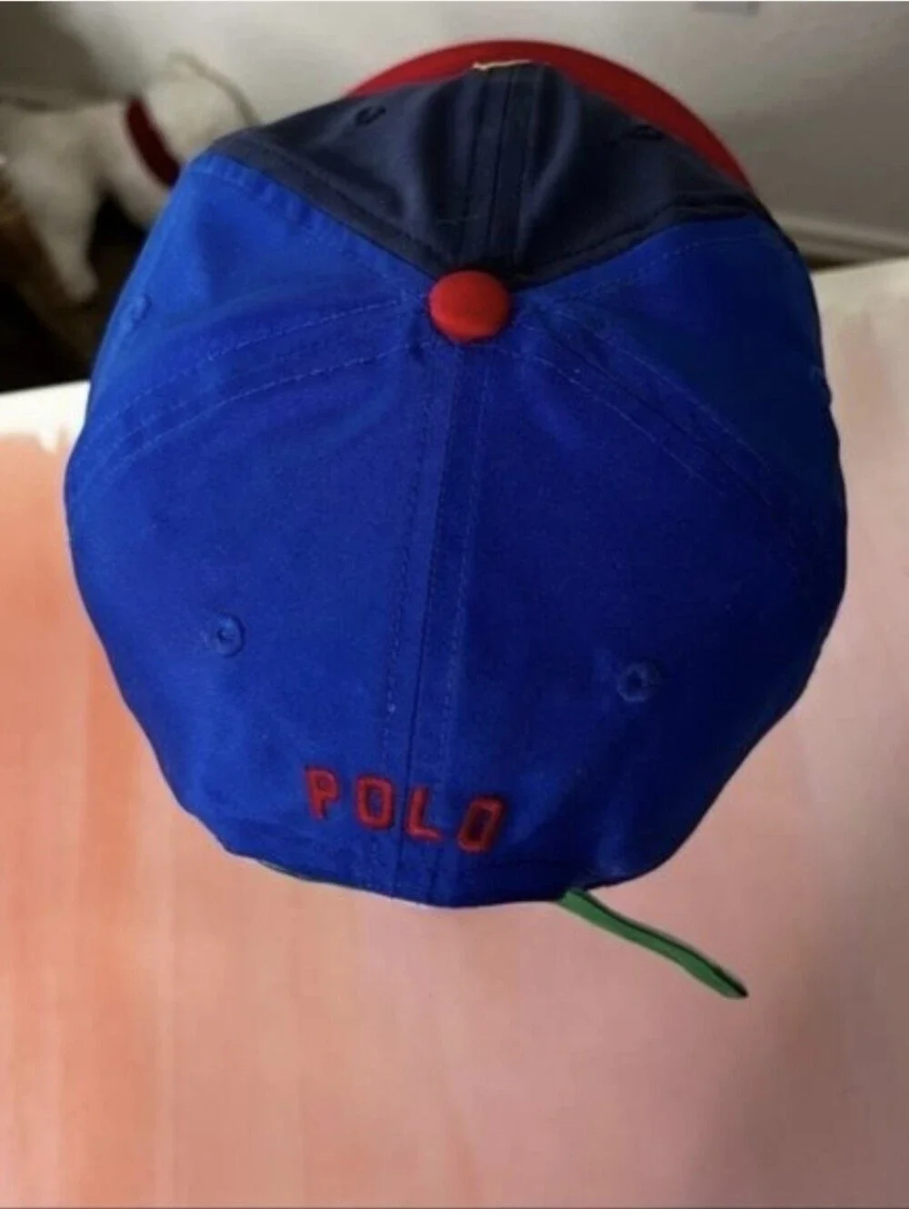 Polo US Open Ball Boy Big Pony Ralph Lauren Baseball Cap Strapback Hat Navy Blue